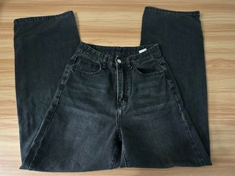 Black Washed High-Waist Denim Jeans talla: XS (2)