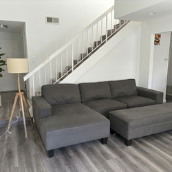 Costco Marbella Sectional + Storage Ottoman - No Pets/No Smoking!