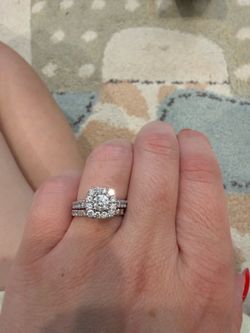 💍 2.00 CTTW Lab-Grown Diamond Bridal Set – White Gold – Includes Paperwork