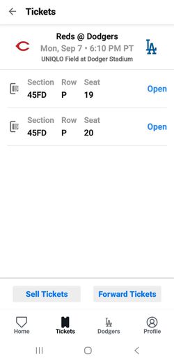 Dodgers Tickets