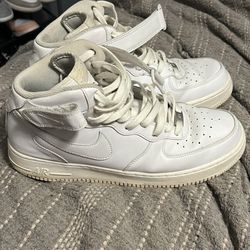 Triple White Airforce Ones Size 11