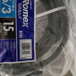Romex 6/3 15ft Electrical Wire