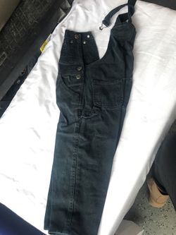 3T black overalls denim