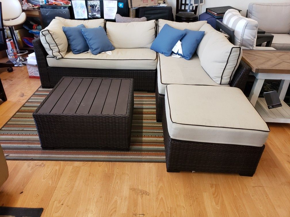 New 4pc outdoor patio furniture sectional sofa set tax included free delivery