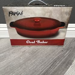 New Parini Cookware Oval Baker Non-Stick Ceramic Bakeware Dish