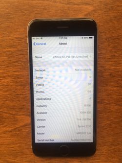 iPhone 6S 16gb unlocked no issues