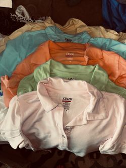 5 ladies medium IZOD polos