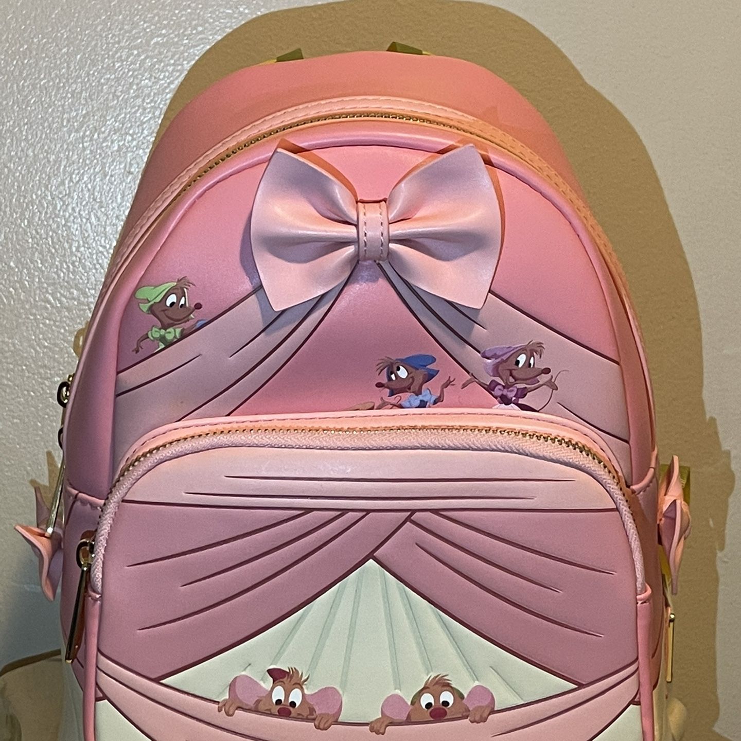 Cinderella pink loungefly backpack hotsell