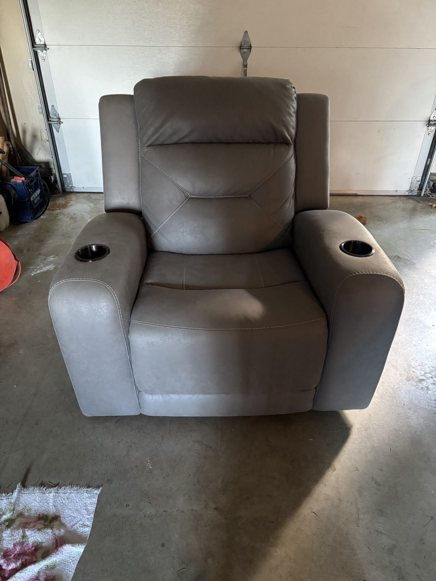 Grey Reclining Chair 