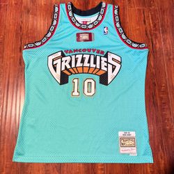 Mike Bibby Mitchell & Ness VanCouver Grizzlies Teal Green Jersey SZ XL Brand New