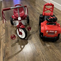 Little Kids Cycle and Jeep 