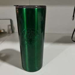 Starbucks 2022 Green Emerald 24oz Cold Cup Tumbler Marble Wave