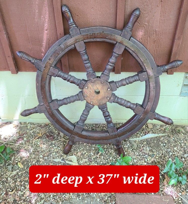 Ship Wheel Solid Wood