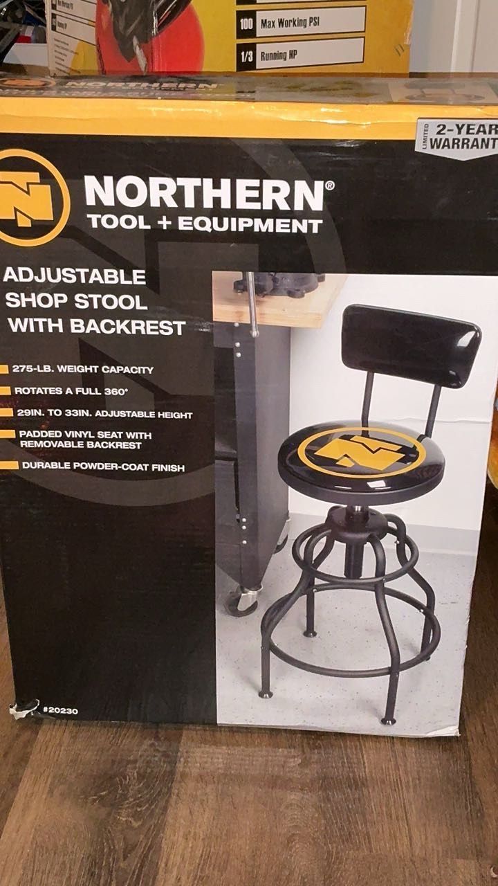 Northern Tool Adjustable Shop Stool