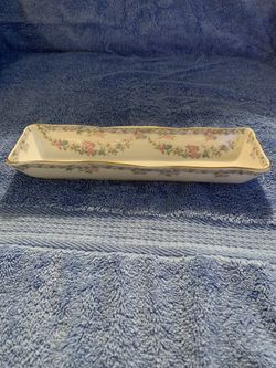 Coalport “Trellis Rose” pickle relish/olives/crackers dish or tray