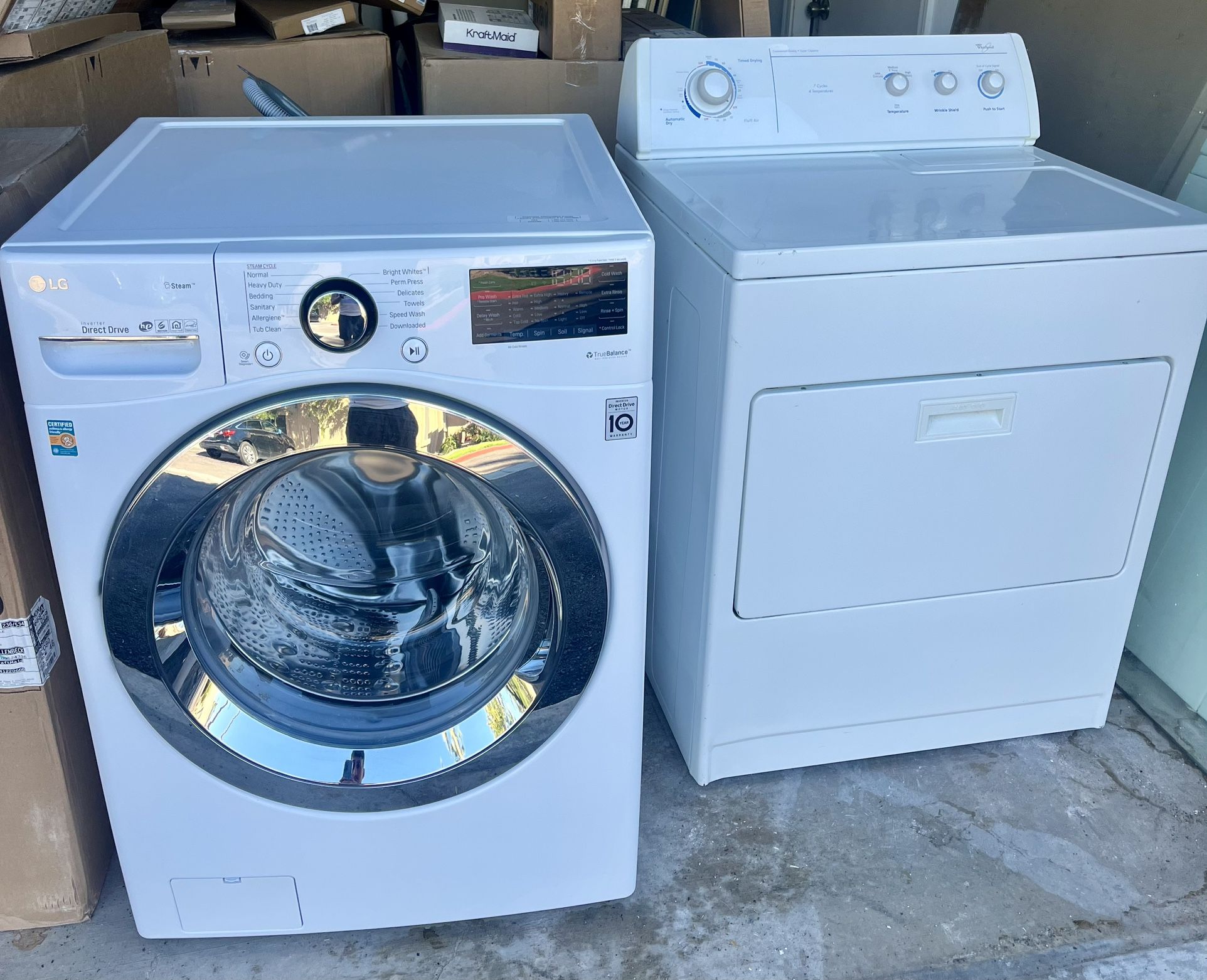 Washer And Dryer Whirlpool And LG