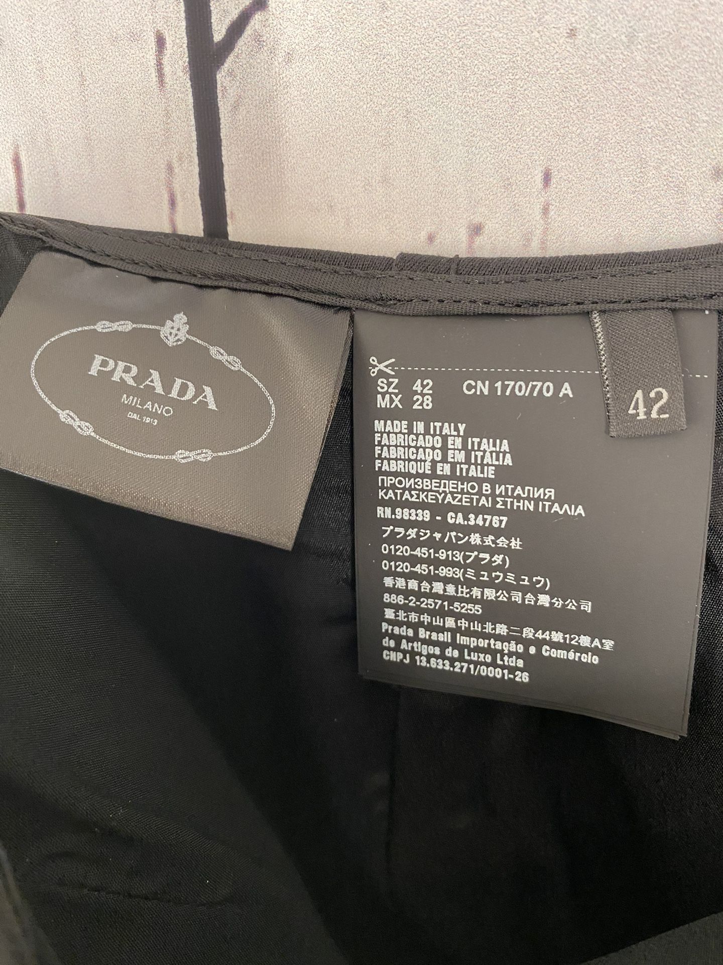 Prada Black Skirt New