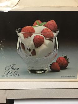 GLASS ACCESSORIES FOR DESERTS ECT.