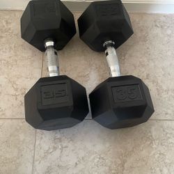 dumbell  (35 lbs)