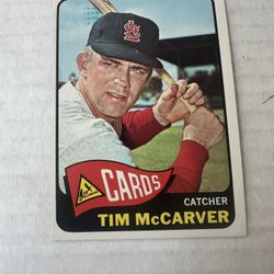 1965 Topps Tim McCarver Baseball Card Ex Mint 