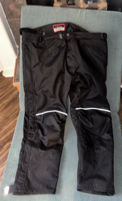 black BILT motorcycle riding pants