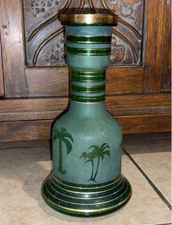 Green Tropical Vase 11”