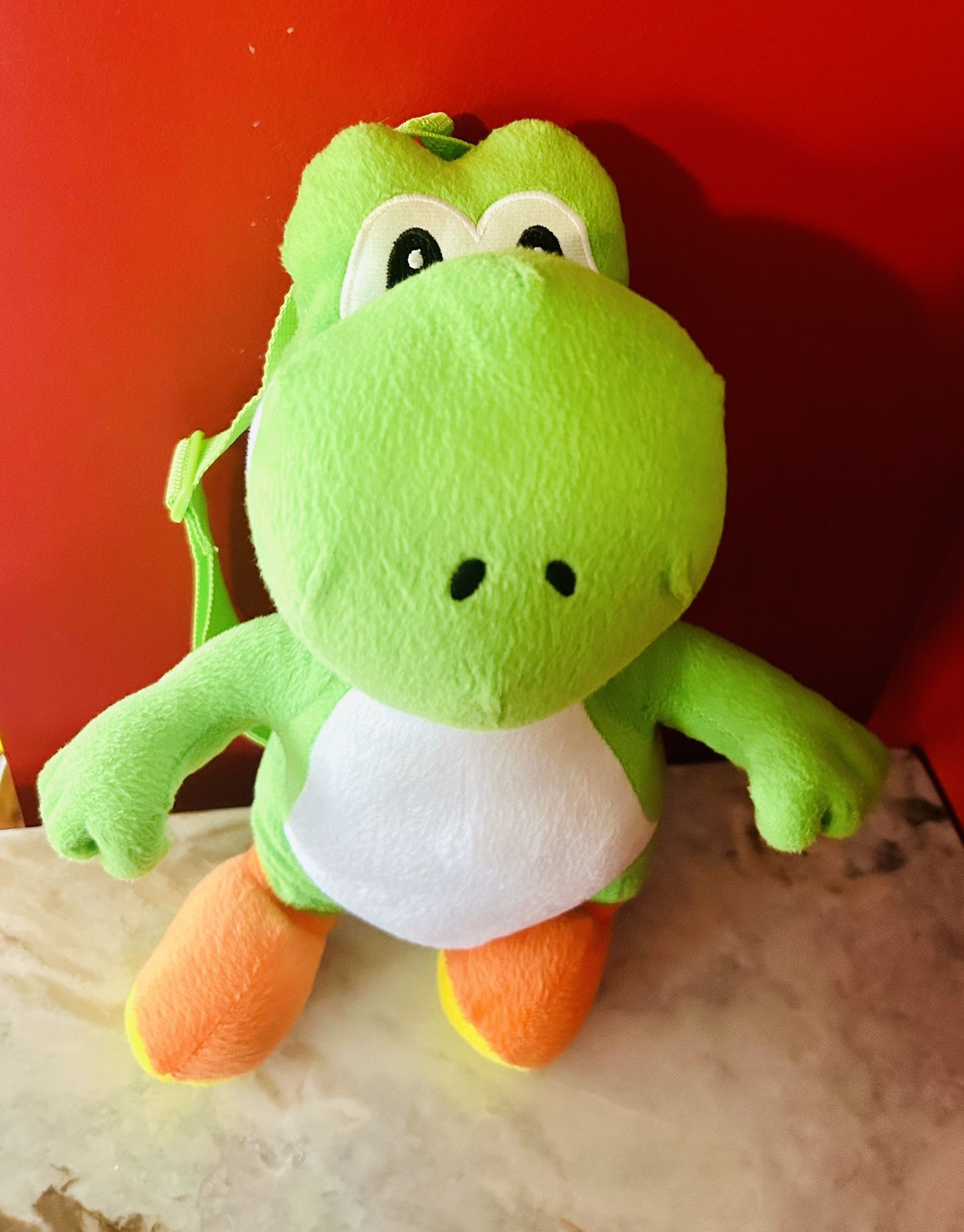 Nintendo Yoshi Backpack 18" Plush Mario Bros Green Stuffed Animal Bag Cosplay