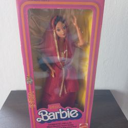 Vntg 1981 India Namaste Barbie New In Box No.3897