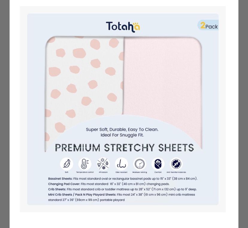 Premium Stretchy Changing Pad Table Cover, Buttery Soft Jersey Knit