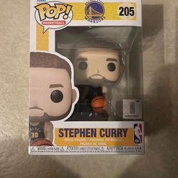 Funko Pop Golden State Warriors Steph Curry NBA Figure Number 205