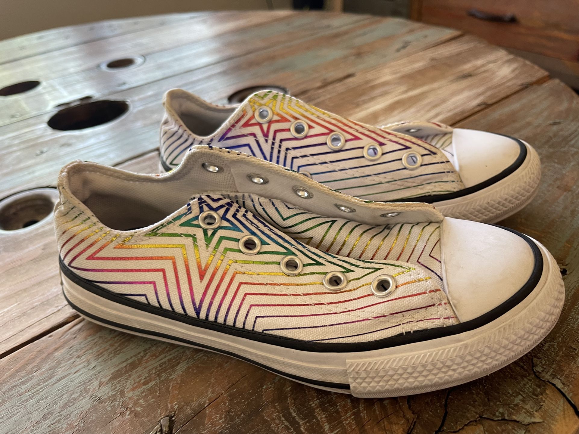 Converse rainbow Star Youth Size 13