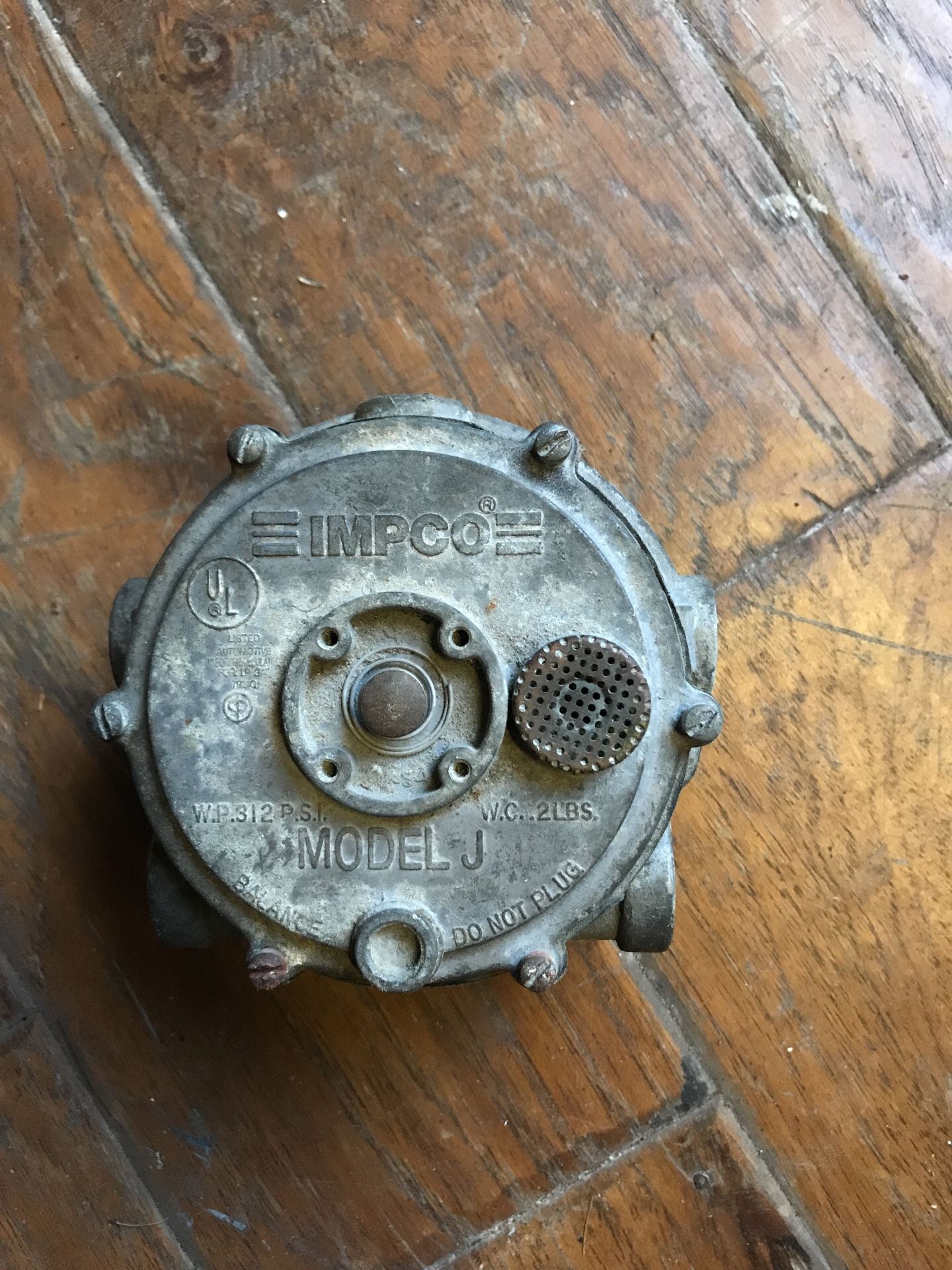 IMPCO MODEL J forklift propane lpg regulator