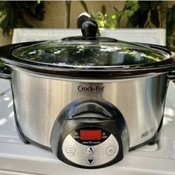 Crock-Pot Smart-Pot Programmable Slow Cooker – Stainless Steel (6-Quart)