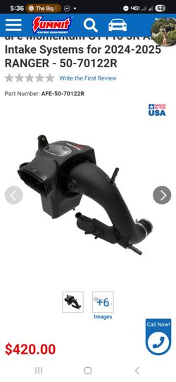 aFe Momentum GT Pro 5R Cold Air Intake System – Fits 2024-2025 Ford Ranger