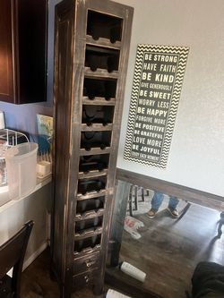 Wooden wine rack