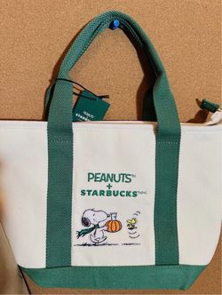 Starbucks x Peanuts Canvas Tote Bag