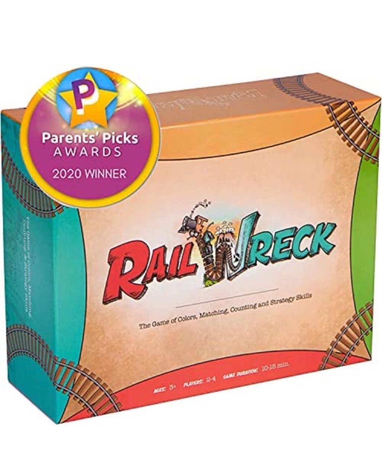 Rail Wreck Kids Train-themed, Educational Board Game
