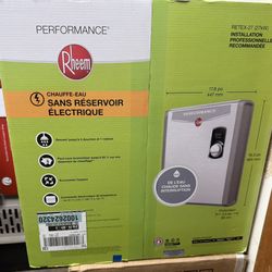 Rheem Fournit RETEX-27 Tankless Electric Water Heater 