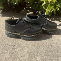 Dr. Martens Audrick Nappa Leather Platform Shoes