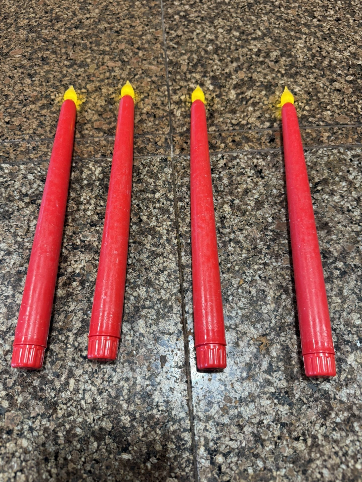 4 Led Flickering, Taper Candles