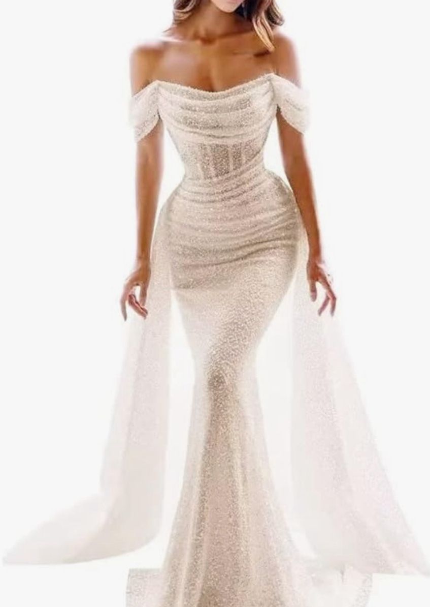 ✨ New White Wedding Dress Size 12 | Elegant Bridal Gown | Perfect Condition ✨