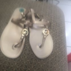Mk Gold Sandals