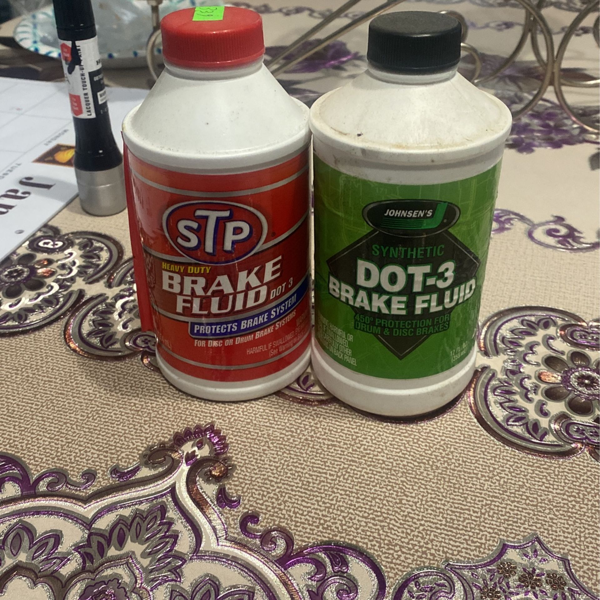 Brake Fluid And Dot-3 Brake Fluid   