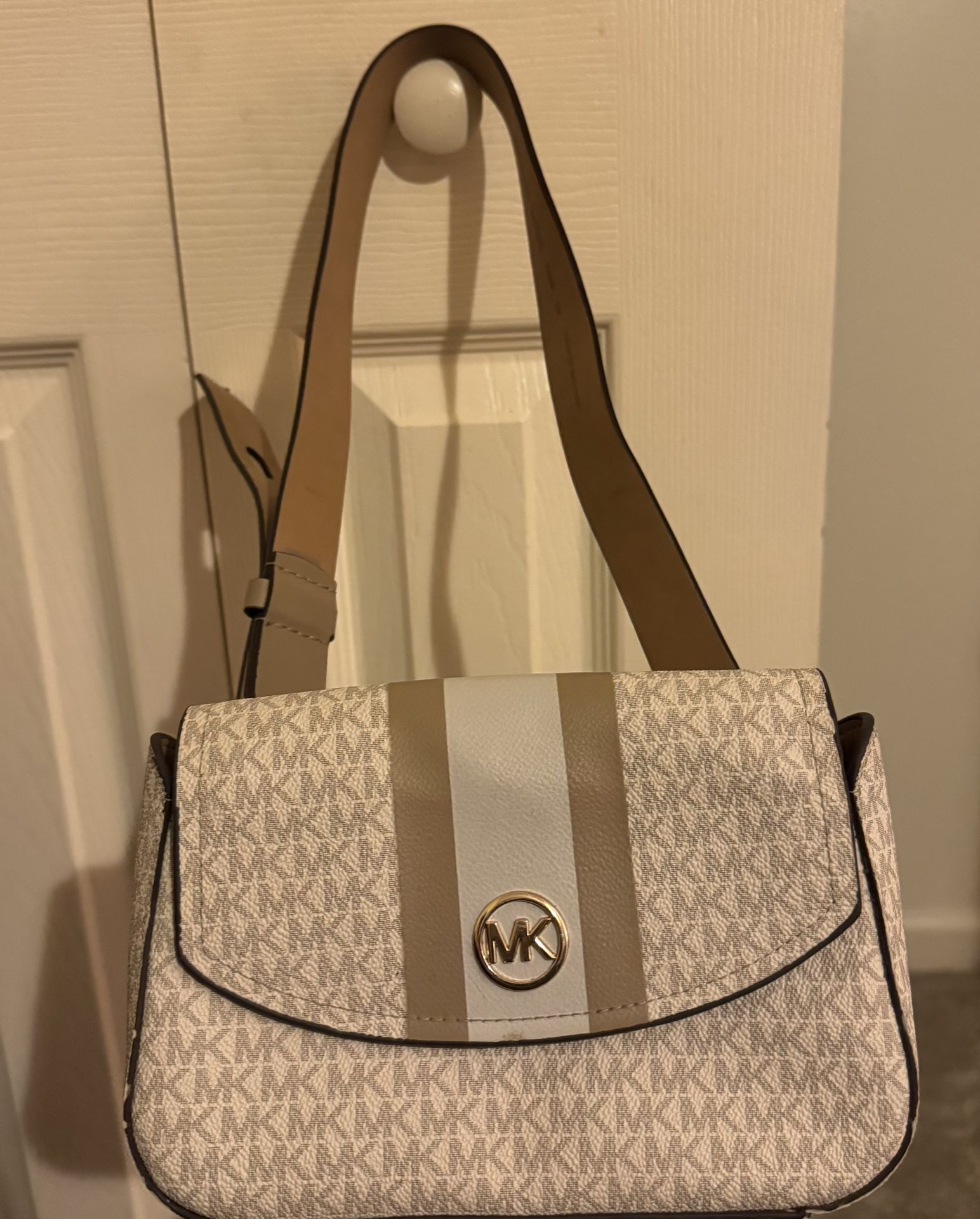 Michael Kors Women's Logo belt bag with stripe