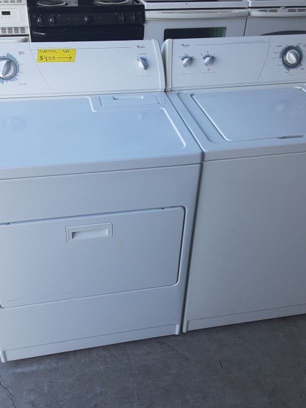 Whirlpool washer And Electric Dryer Sets