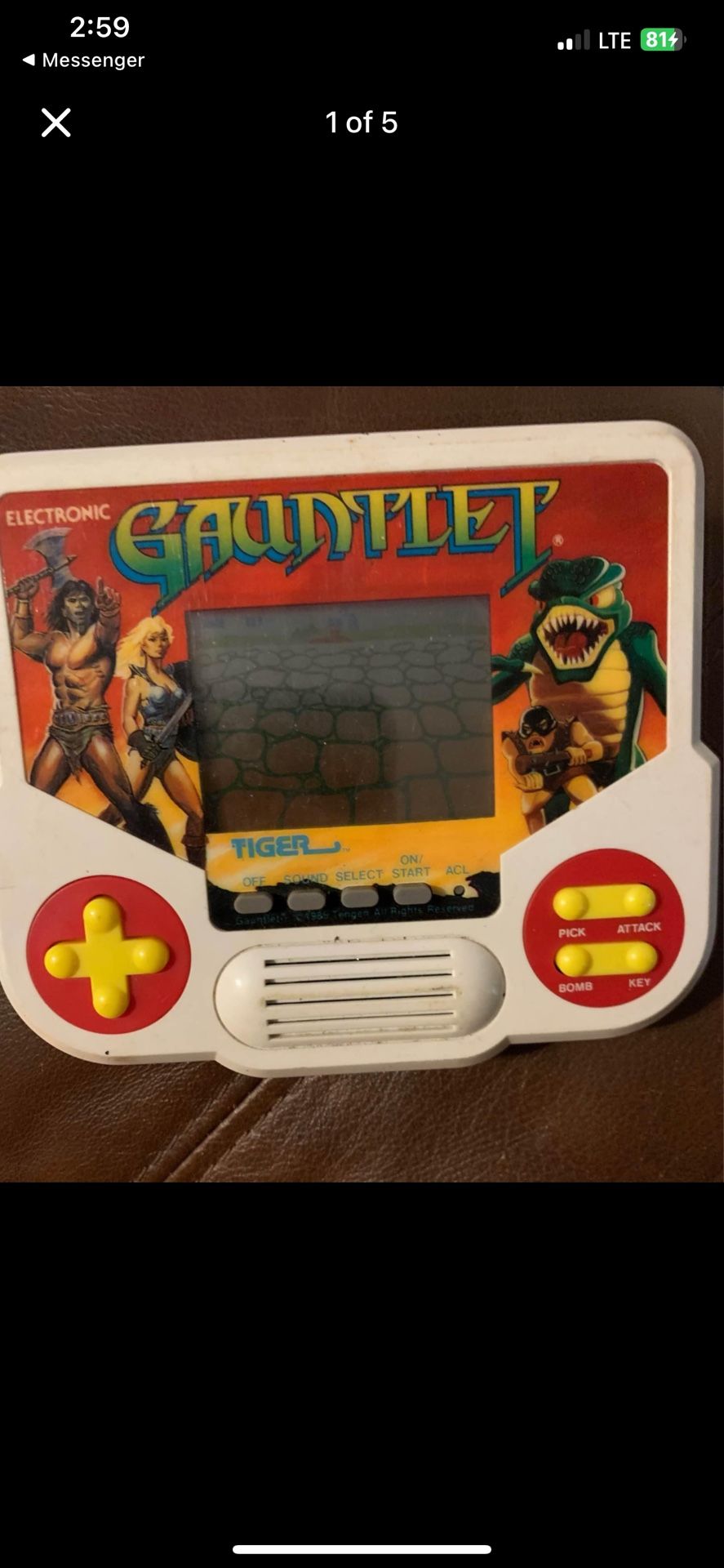 Vintage Tiger Gauntlet Game