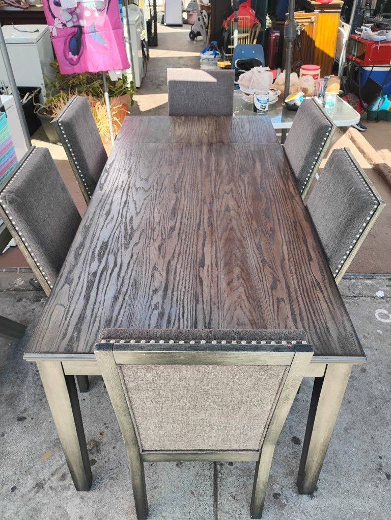 Dining Set With Six Chairs