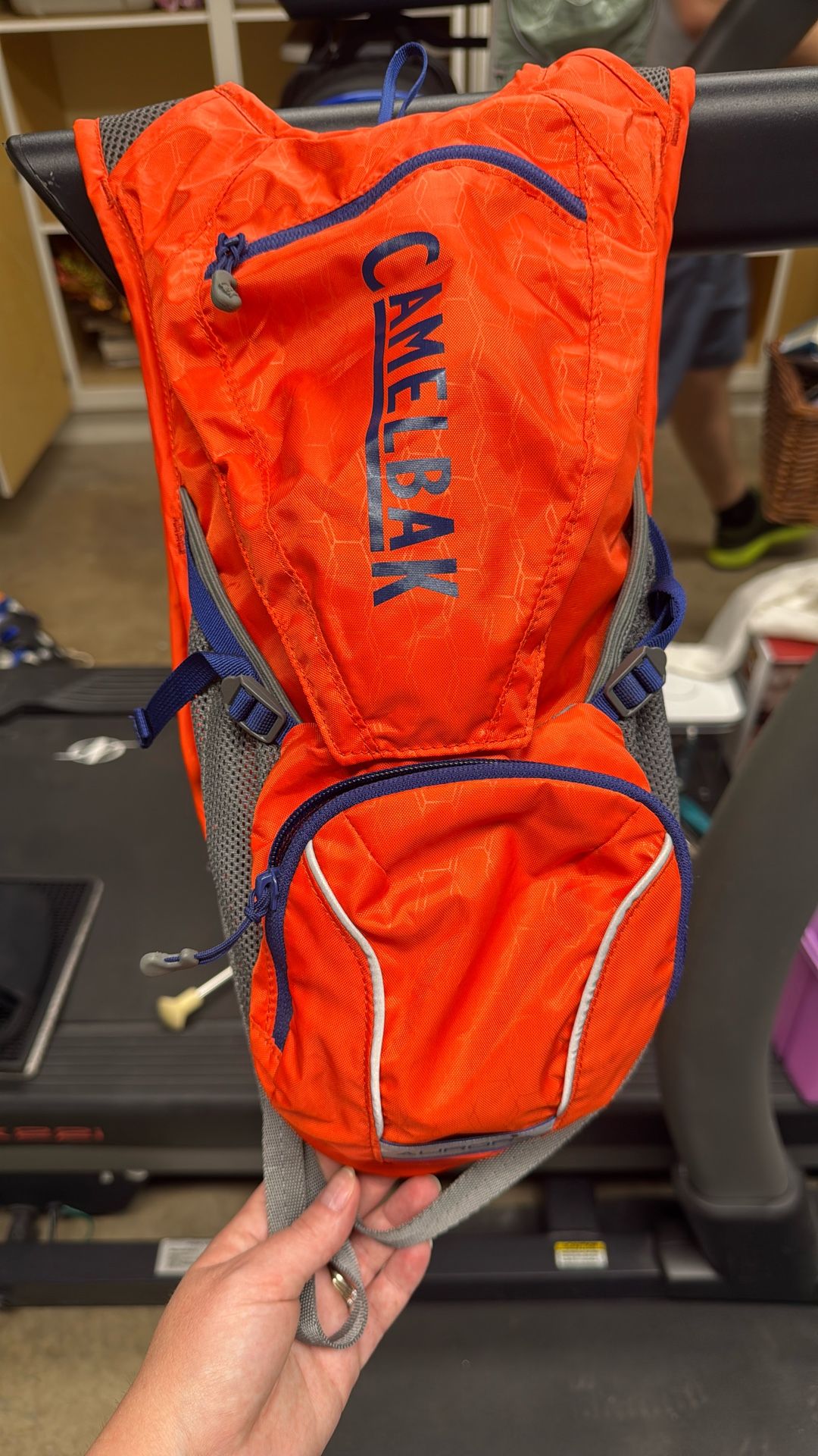 Orange Camelback Hydration Water
