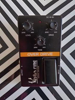 Vintage Vesta Fire T-Type Overdrive 80s Vestax Shiino Electronics Japan Boss OD-1 Style