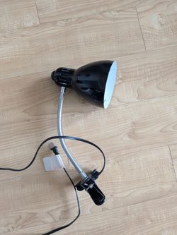 Flexible neck Clip on desk lamp
